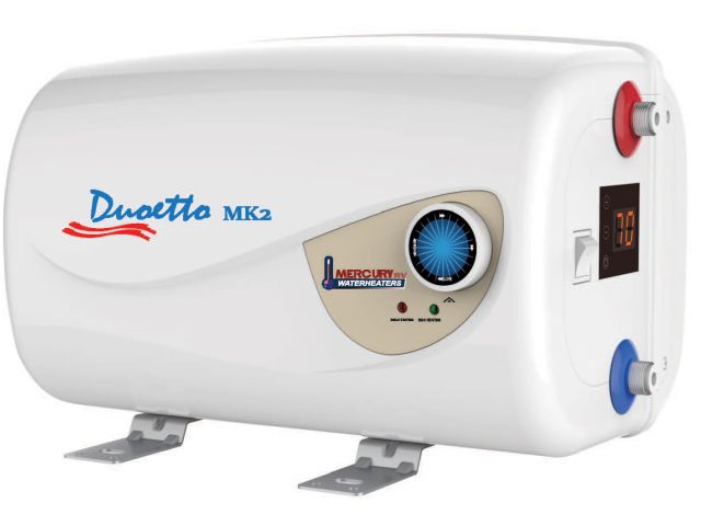 Duoetto mk2 digital dual voltage (12v/240v) electric 10l storage water heater