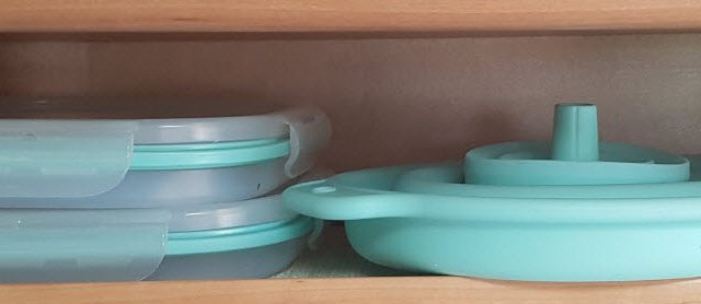 Multifunctional, collapsible silicone bowl
